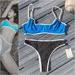 ACACIA Colorblock Set - Sadie Underwire Bikini Top & Flynn Bottom - XL